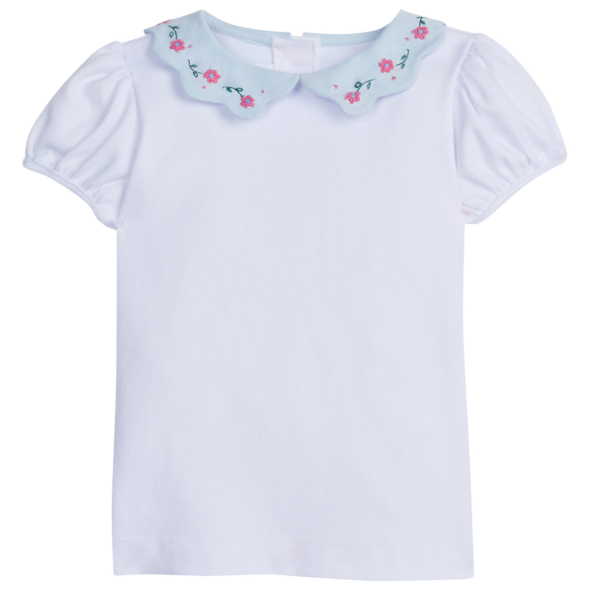 Little English | Baby Girl's Rhodes Blouse - Scalloped Collar Shirt 18M