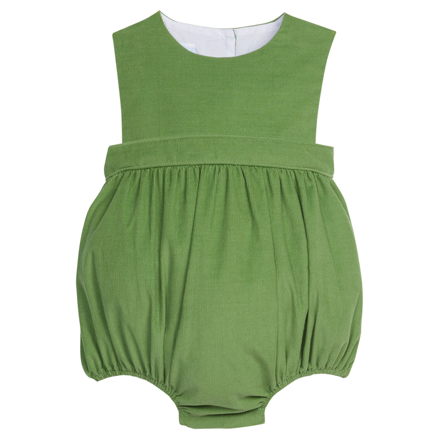 Little English traditional clothing, apron bubble in watercress corduroy 