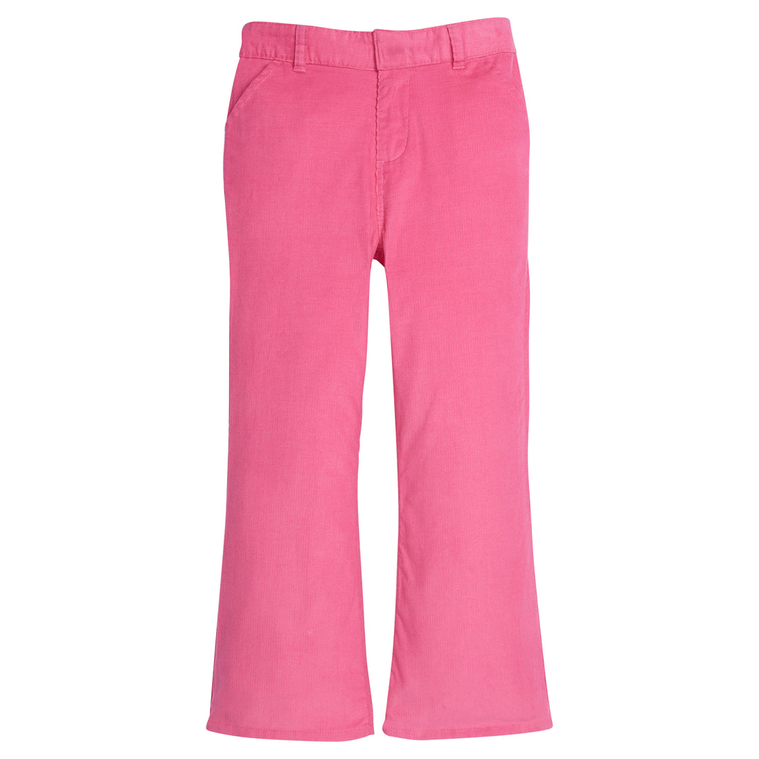 Little English traditional clothing, bootcut pant in hot pink corduroy for little girls