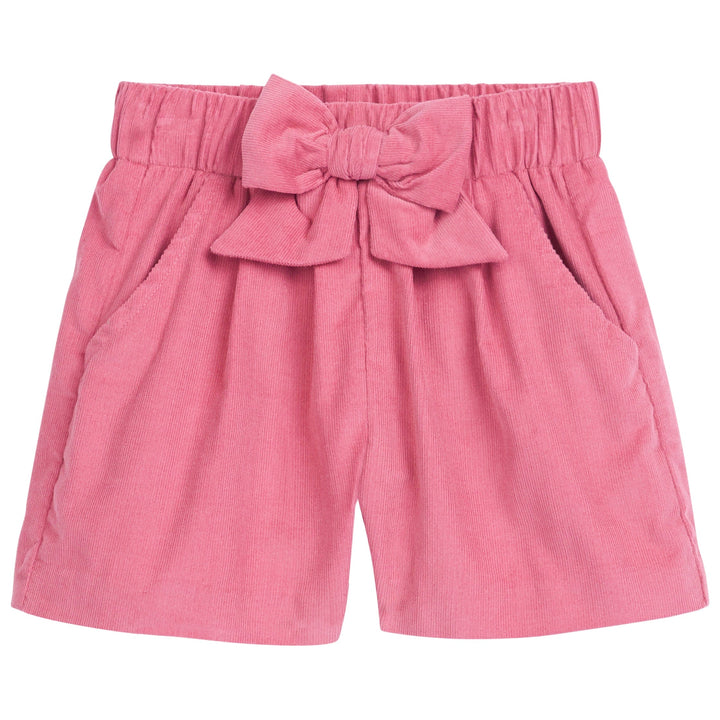 Girls Banded Shorts - Girl Outfit With Bows – Little English
