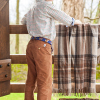 Little English traditional clothing, classic pant in chestnut corduroy for little boy