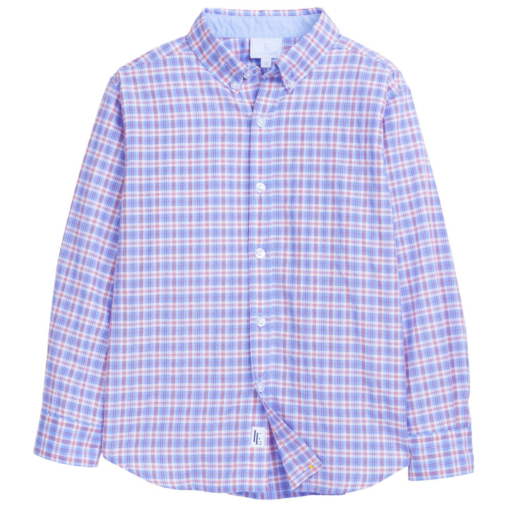 Boy's Button Down Shirt - Kid's Gingham Clothing – Little English
