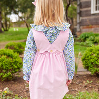 Little English traditional children's clothing.  Ruffle floral top for girls for fall