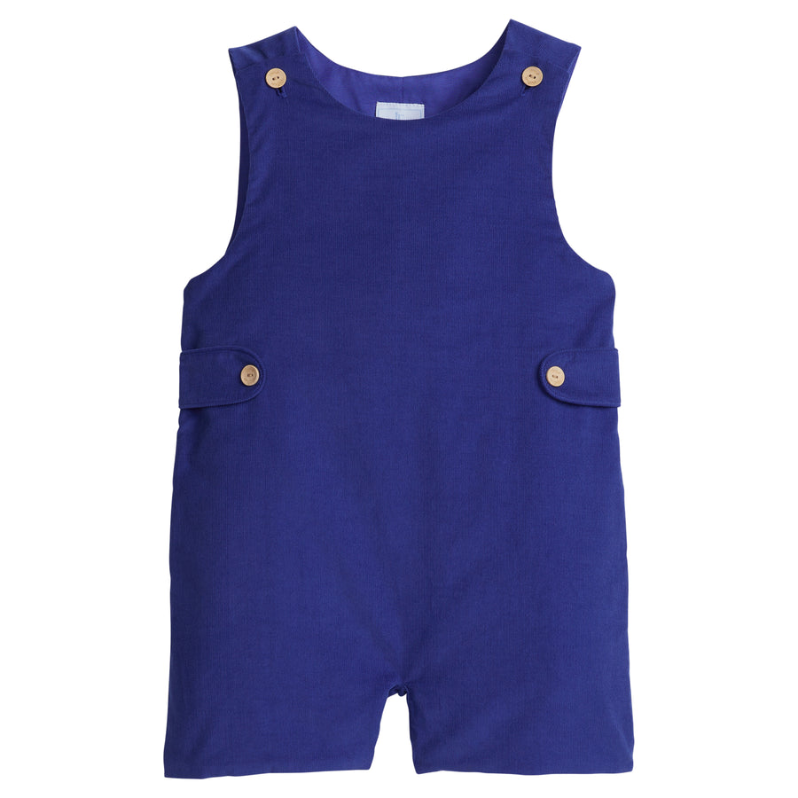 little english classic childrens clothing boys royal blue corduroy john john with wooden buttons