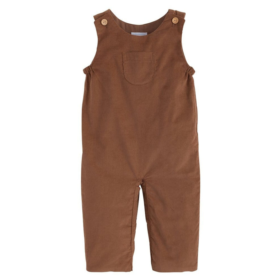 Little English traditional clothing, campbell overall in chestnut corduroy for little boy