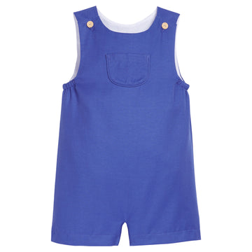 Little English traditional children's clothing.  Royal blue shortall for little boys