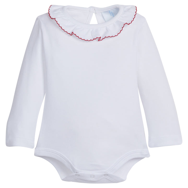 Caroline Knit Onesie - Red, Little English, classic children's clothing, preppy children's clothing, traditional children's clothing, classic baby clothing, traditional baby clothing