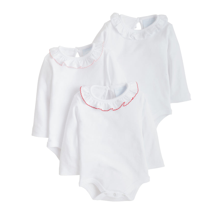 Caroline Knit Onesie - White, Little English, classic children's clothing, preppy children's clothing, traditional children's clothing, classic baby clothing, traditional baby clothing