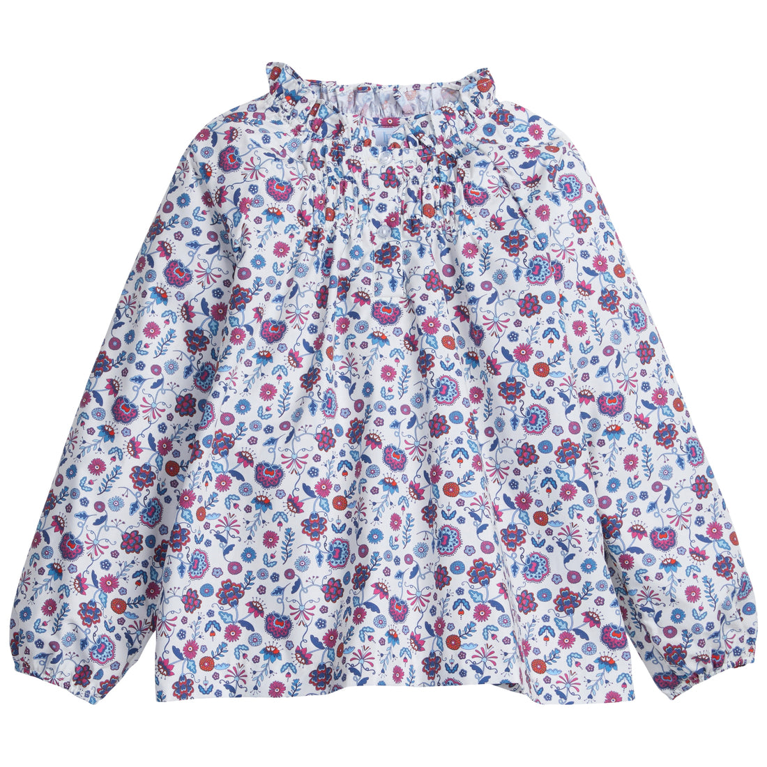 Kids Cecilia Braemar Blouse - Floral Girl's Clothes – Little English