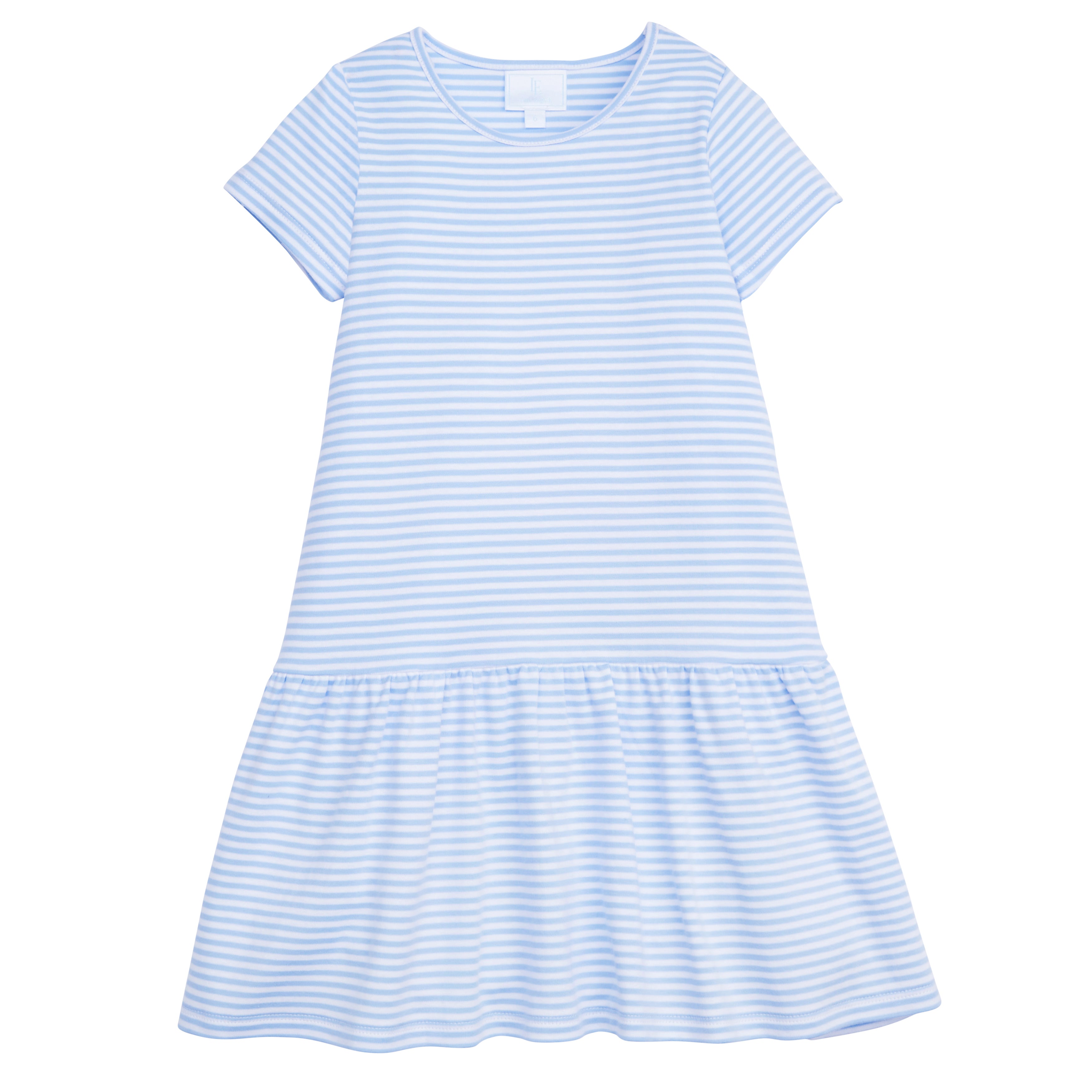 Light Blue Chanel Dress - Girls T-Shirt Dress – Little English