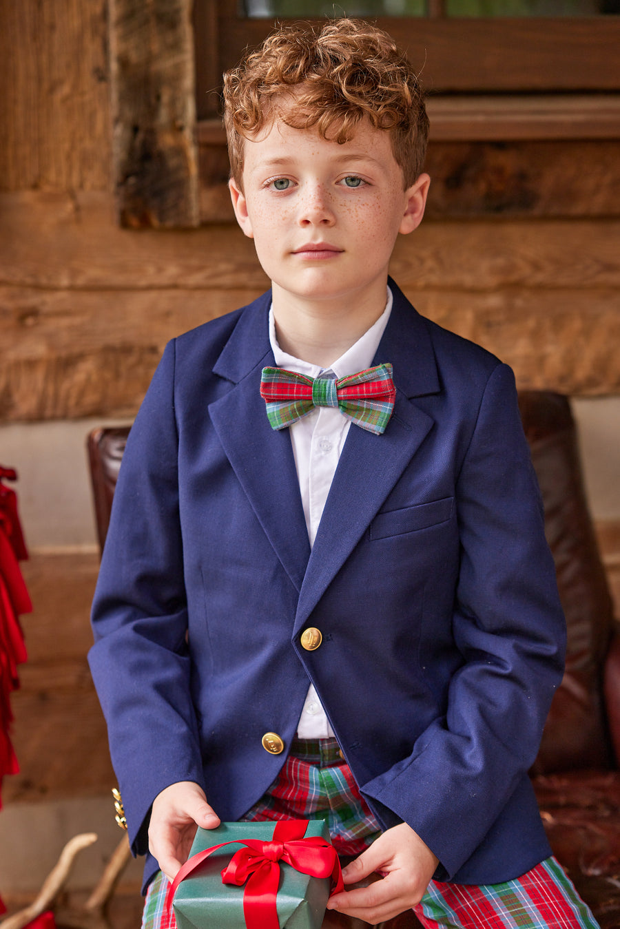 Little English traditional wool blazer for boys, classic navy blazer with gold buttons