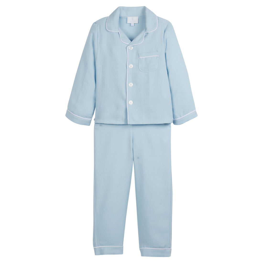Boy's Classic Blue Pajama Set - Kid's Jammies – Little English