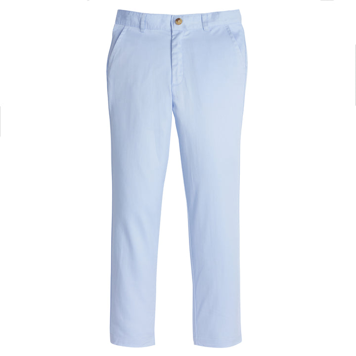 Little English traditional children's clothing.  Boy's light blue classic pant for Spring