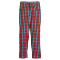 Little English traditional clothing, classic pant in red, green, and blue highlands tartan pattern for little boy