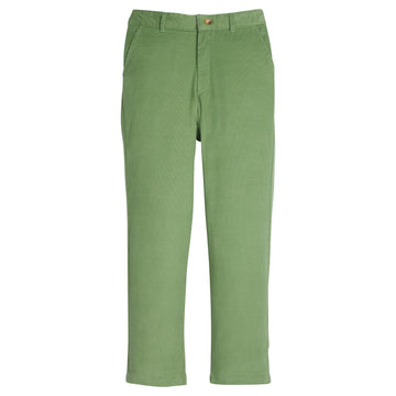 Little English traditional children's clothing.  Classic watercress green corduroy pants for boy.