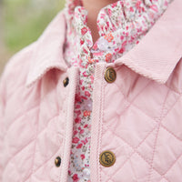 Little English classic quilted jacket for girls, traditional 