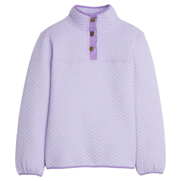 Little English traditional children's clothing.  Comfy lavender quilted pullover for girls for Fall