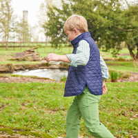 Little English traditional children's clothing.  Classic watercress green corduroy pants for boy.