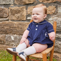 Navy Davant Bubble, Little English Traditional Children's Clothing, navy corduroy bubble