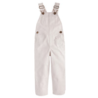 Little English classic childrens clothing toddler boy khaki twill overall with brass buttons