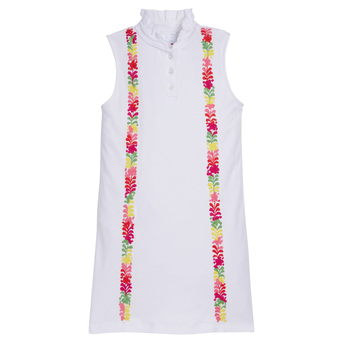 Little English x Mi Golondrina white cotton dress for spring, girl&