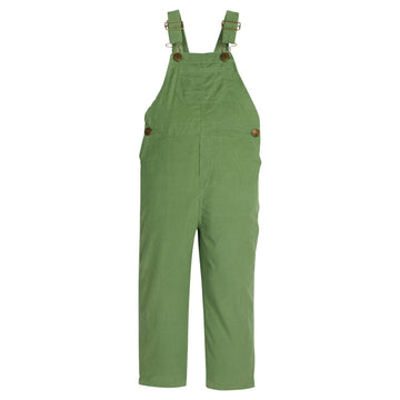 Little English corduroy overalls for fall, watercress green overalls for boys and girls