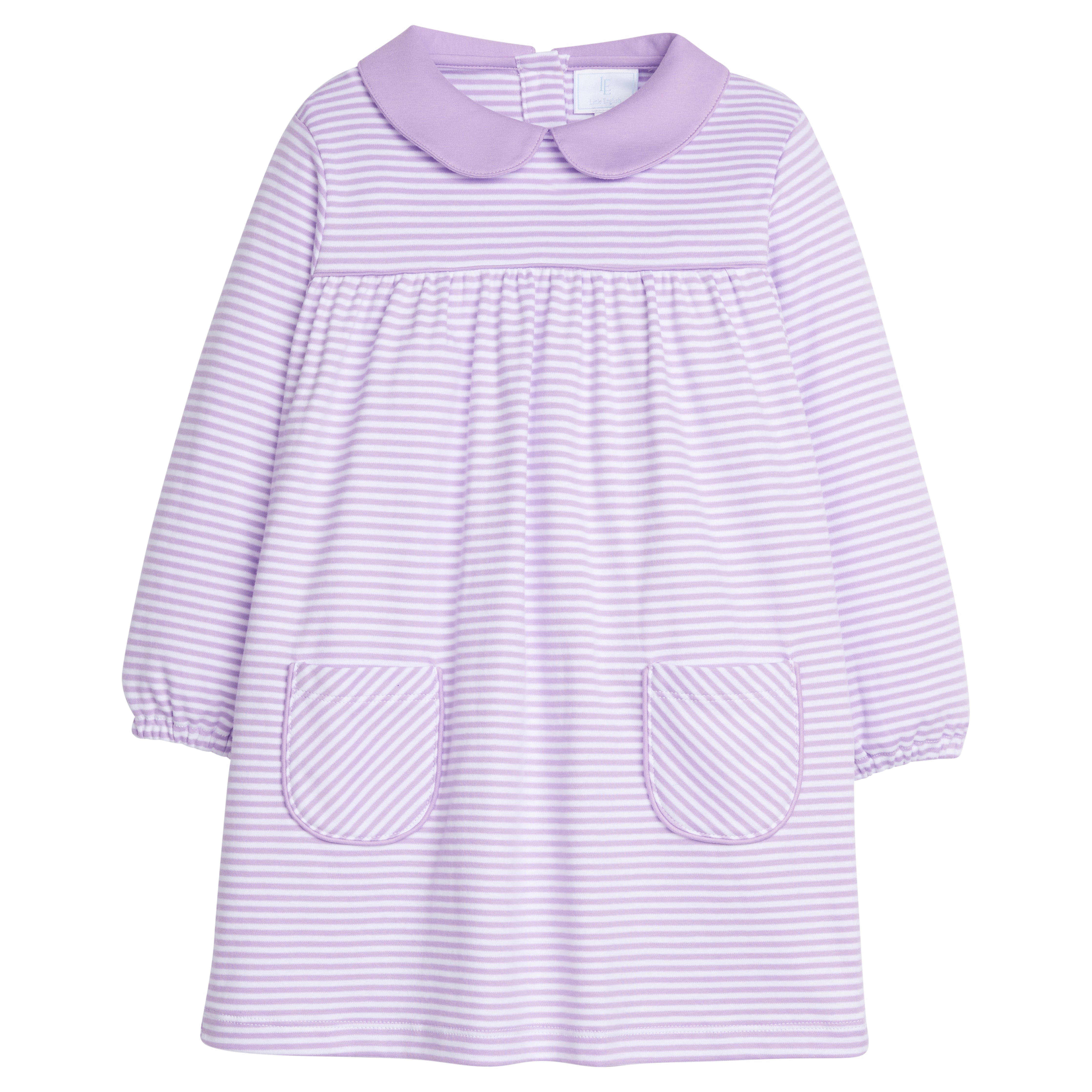 Evelyn Dress - Lavender Stripe – Little English