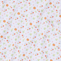 Little English Pumpkin Floral fabric swatch closeup