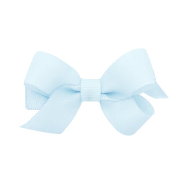 little english traditional medium grosgrain hair bow in blue vapor