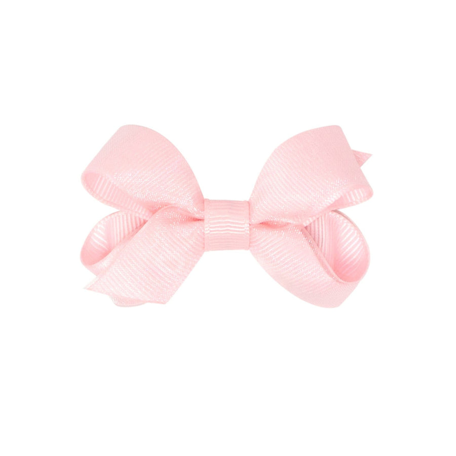 little english traditional medium grosgrain hair bow in light pink