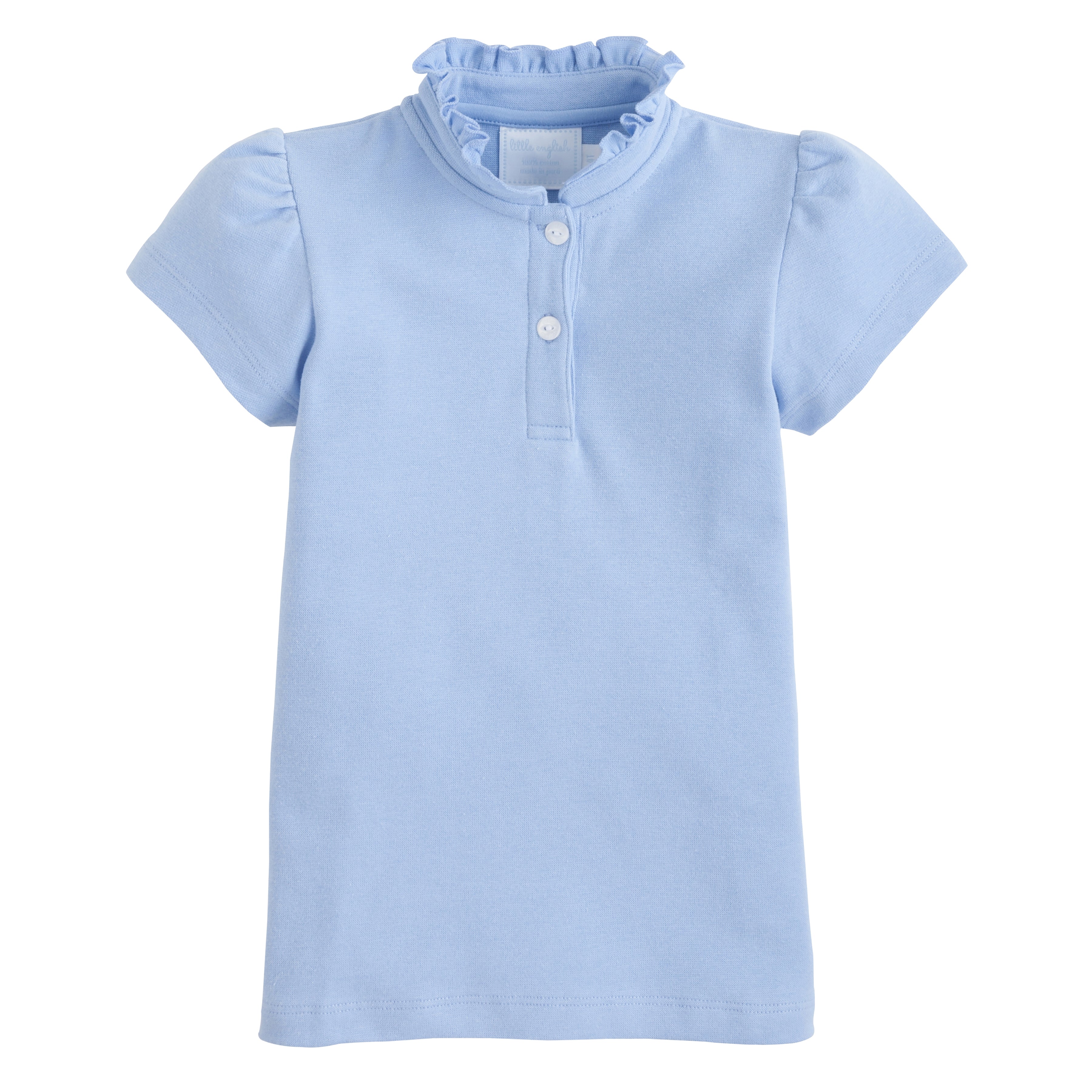 Toddler girl royal shop blue polo shirt