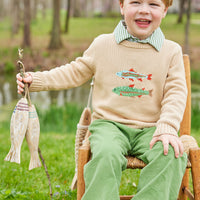 Intarsia Sweater - Fish