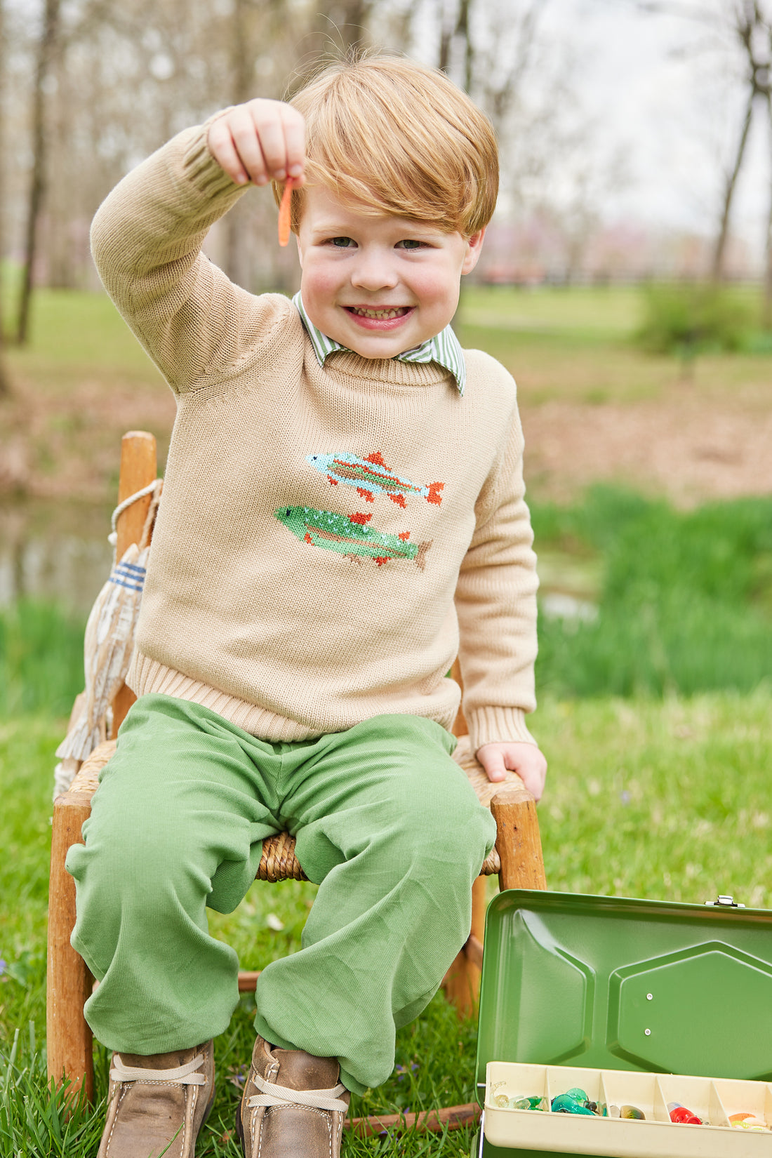 Intarsia Sweater - Fish