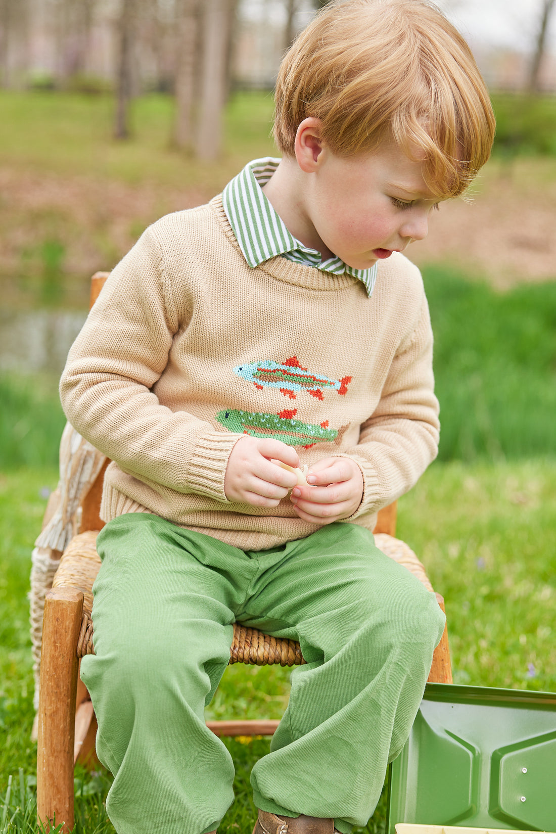 Intarsia Sweater - Fish