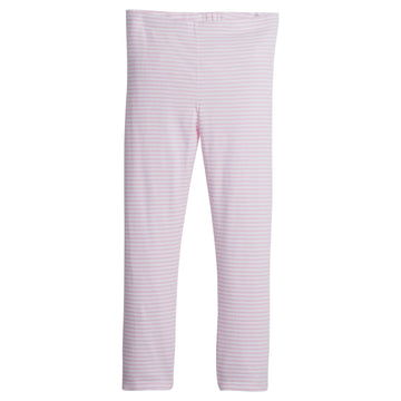 little english classic childrens clothing girls pink and white striped leggings