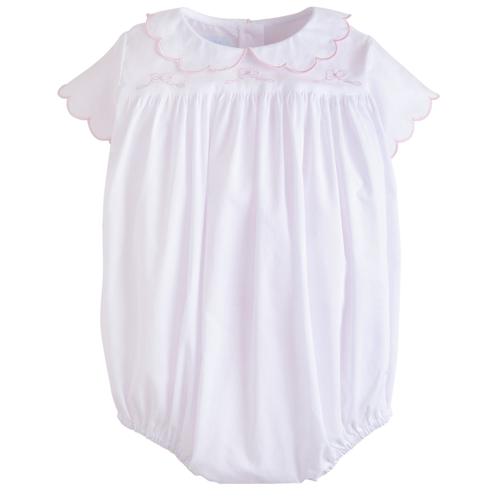 Baby Girl Bubble - Outfit With Embroidered Bows – Little English