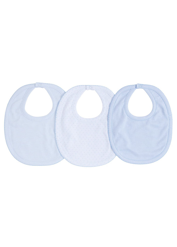 classic childrens clothing 3 pack of bibs in light blue