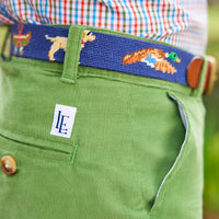 Little English traditional children's clothing.  Classic watercress green corduroy pants for boy.