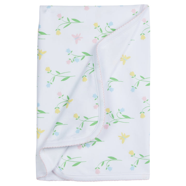 Signature Blue Stripe Soft Baby Blanket - Layette – Little English