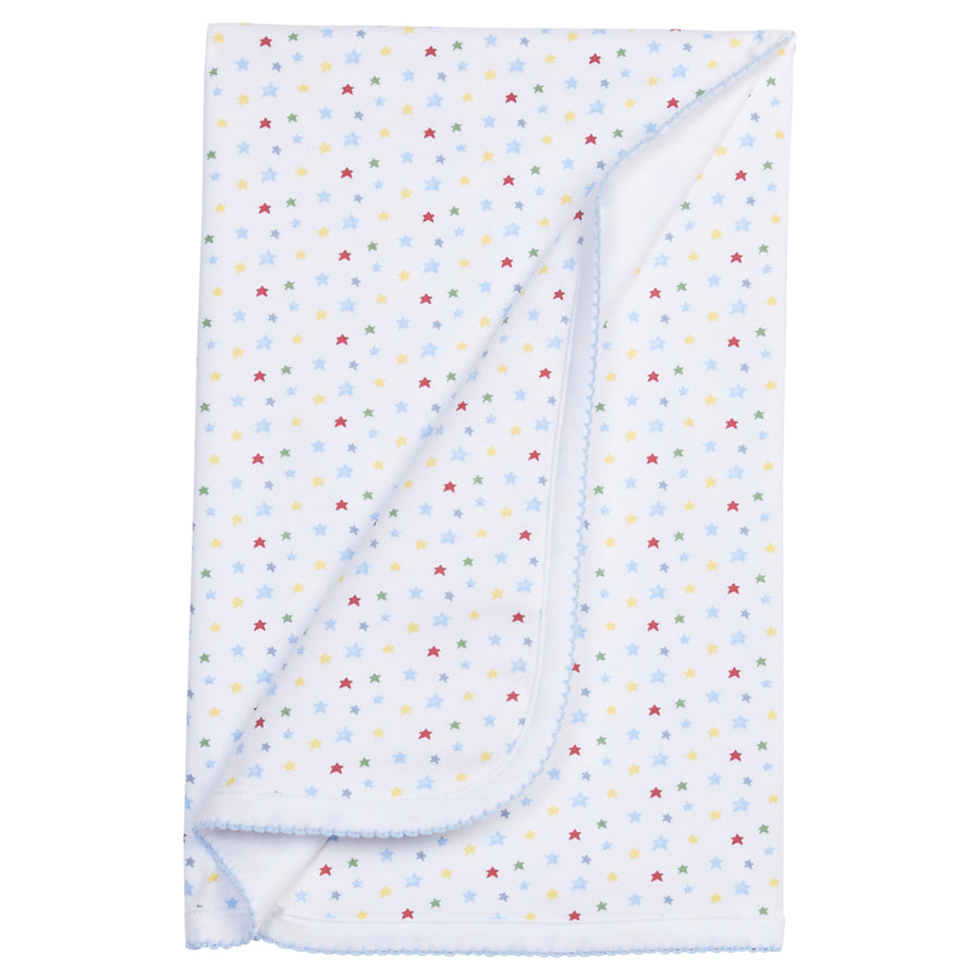 Little English traditional clothing, printed blanket with star pattern for baby