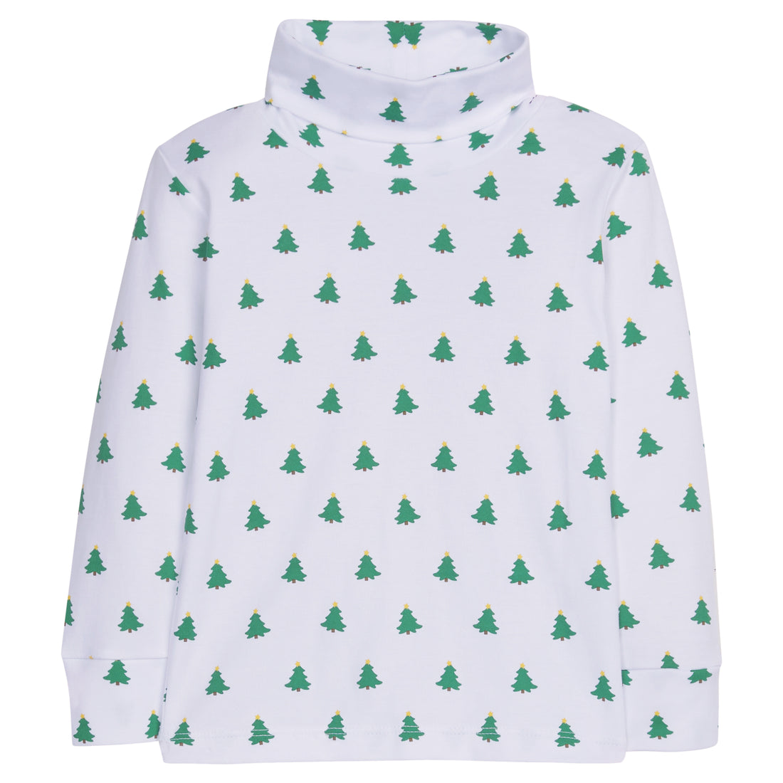 little english classic childrens clothing boys turtleneck with printed christmas trees