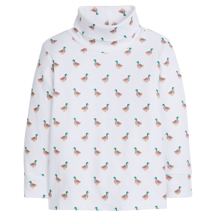 Little English toddler unisex classic mallard printed turtleneck