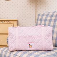 Little English classic children's luggage light pink lab duffle