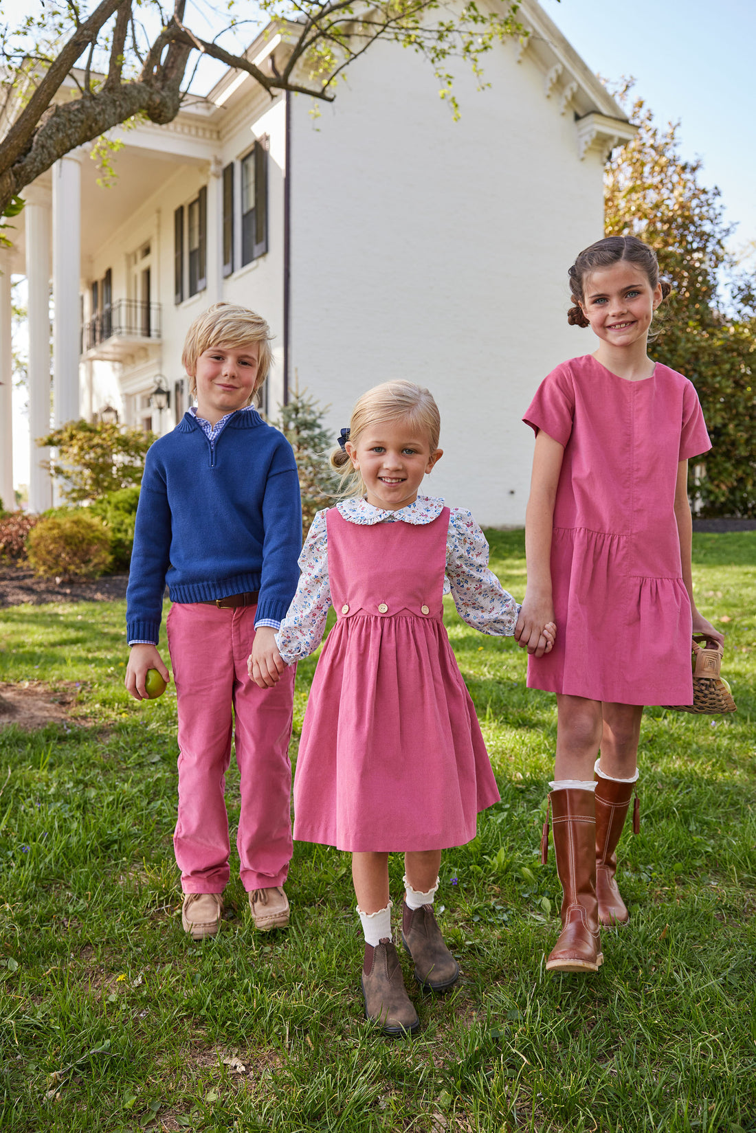 Kids Corduroy Pants - Little Girl's Pink Clothes – Little English