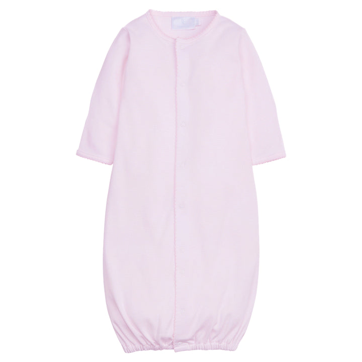 classic childrens clothing baby girl sleep gown in pink and white stripes