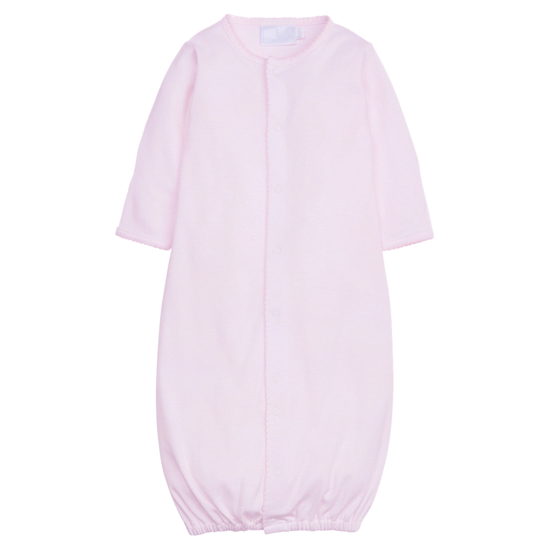 classic childrens clothing baby girl sleep gown in pink and white stripes