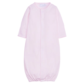 classic childrens clothing baby girl sleep gown in pink and white stripes