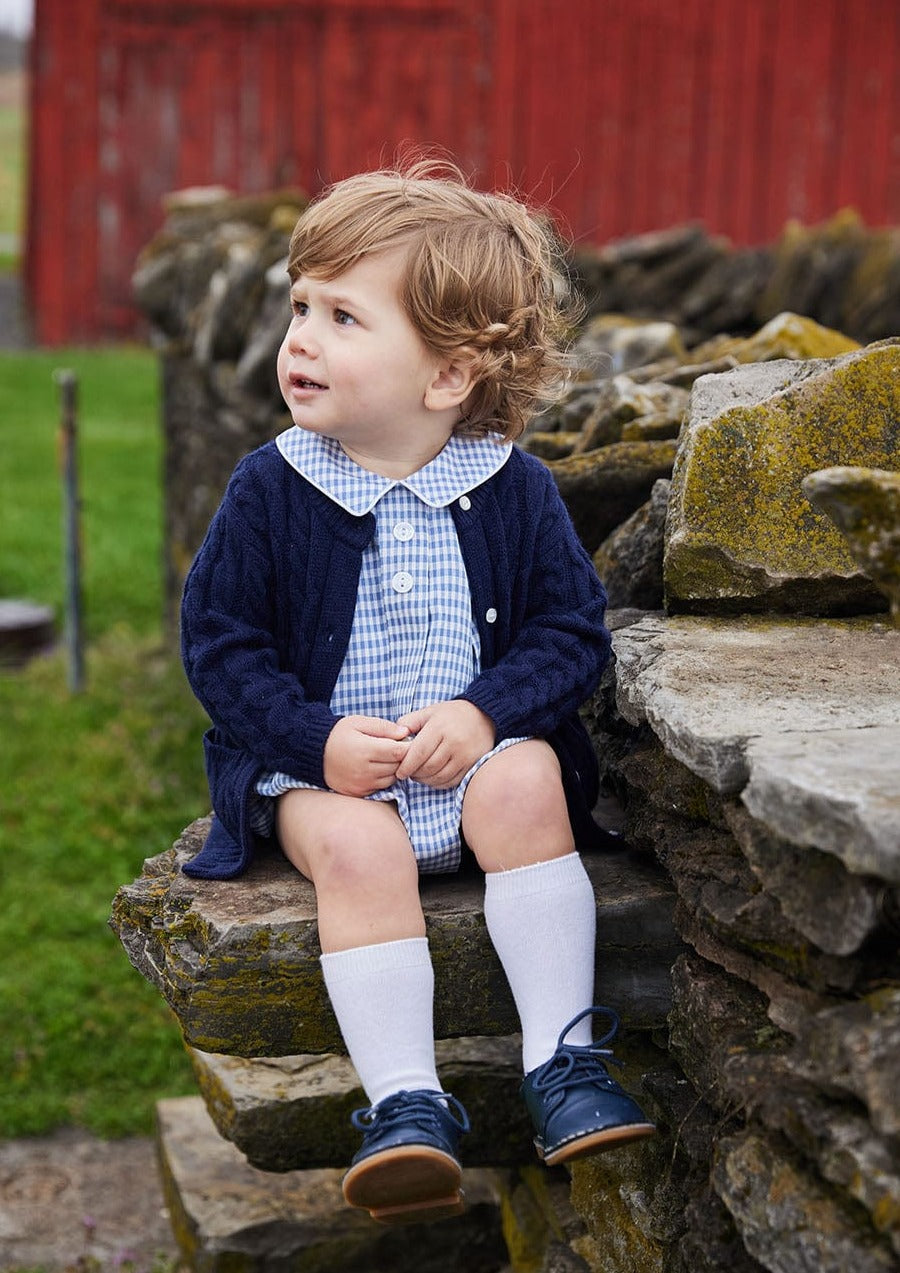 Baby & Toddler Cardigan - Kids Navy Sweater – Little English